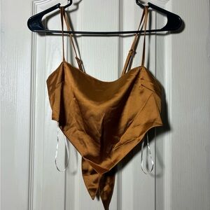 Forever 21 Satin Brown Camisole